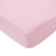 American Baby Co. Soft Chenille Polyester Crib Sheet, Pink