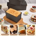 thumbnail image 6 of KITESSENSU Bread Pan for Baking, Pullman Loaf Pan with Lid, Non-Stick Bread Loaf Pan Heavy Duty, Carbon Steel Bread Baking Pan, Black, 6 of 7