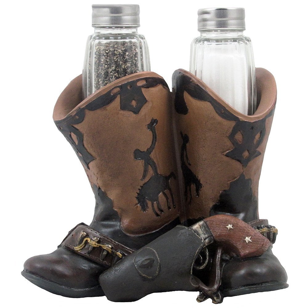 Vintage Cowboy Boots Salt Pepper Shakers ceramic salt pepper Western Decor collectible Salt and pepper set Rustic Farmhouse