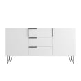 thumbnail image 4 of Manhattan Comfort Beekman 4 Shelves Engineered Wood Sideboard in White, 4 of 5