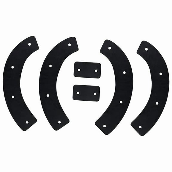 6 Pieces Snowblower Rubber Paddle Replacement Kit with Winter Resistant Material for Home Snow Throwers