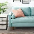 thumbnail image 2 of Modway Valour Performance Velvet Upholstered Tufted Sofa, Mint, 2 of 2