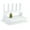 White with Silicone Mat, variant on PopYum Seattle Gray Space Saving Drying Rack from 100% Recycled Bottles, countertop for baby bottles