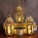 thumbnail image 2 of Candelabros de metal para el Palacio EID Mubarak, lámpara de hierro para festivales musulmanes islámicos con paneles de vidrio transparente, decoración para Ramadán, F, 2 of 5
