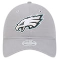 thumbnail image 2 of Women's New Era Gray Philadelphia Eagles Main 9TWENTY Adjustable Hat, 2 of 6