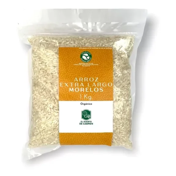 Arroz Blanco Agroecológico Orgánico 1 Kg Huerto Carmen