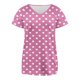 thumbnail image 3 of Camisas de Cuello de Tripulación de Manga Corta para las Mujeres Plisado Mangas de Ruffle, Cuello Redondo Casual Primavera Y Blusa de Verano, 3 of 5