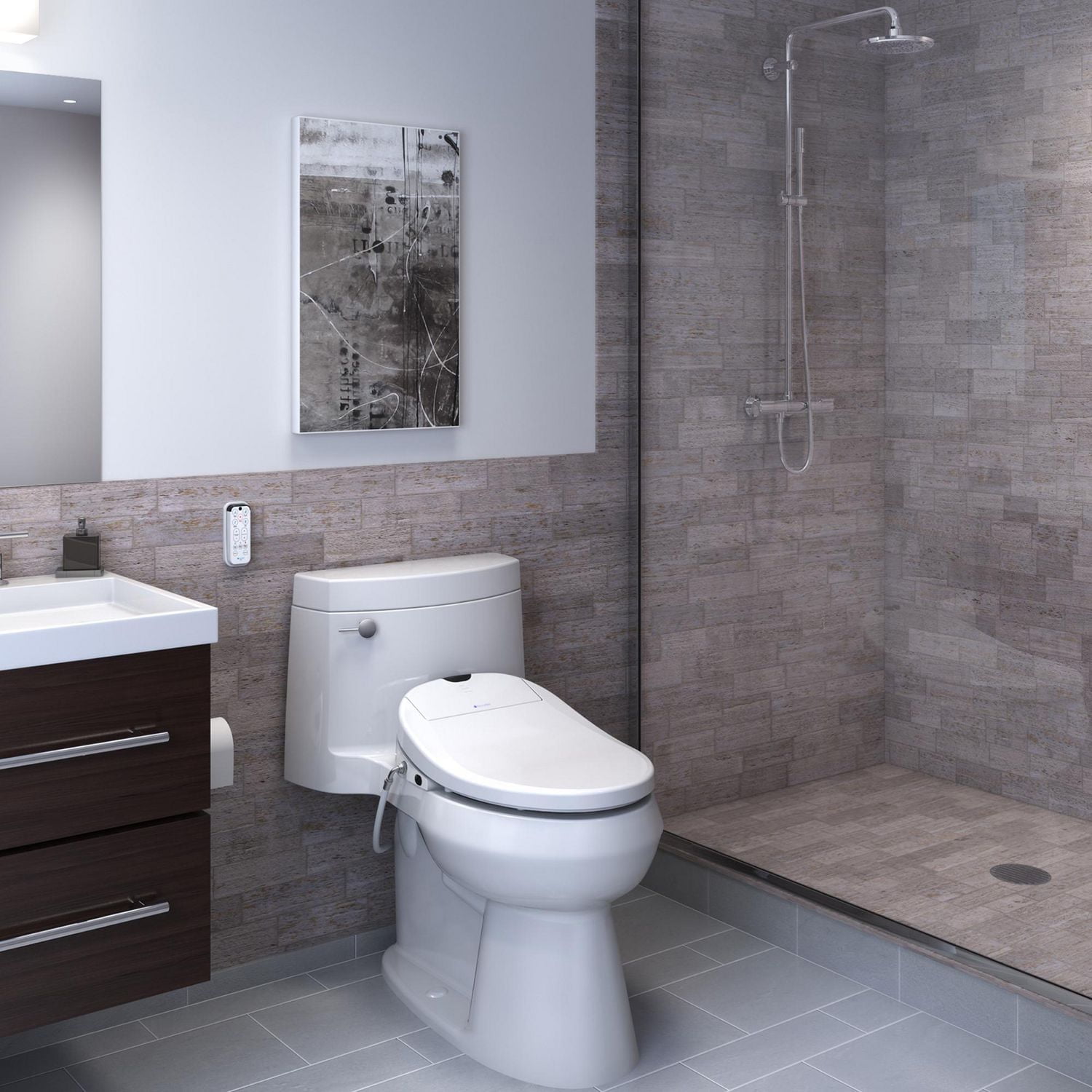 Siège de toilette chauffant Swash 1000 Bidet de Brondell - Blanc