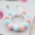 thumbnail image 5 of UDIYO Handmade Plush Balls Stitching Collar Dog Cat Neck Strap Scarf Bib Pet Supplies, 5 of 7