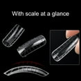 thumbnail image 4 of Lubelski 120 Pcs/ensemble Embout d'Extension d'Ongle Gradué Embout d'Extension d'Ongle Transparent Construction Rapide Moule à Ongles pour Manucure, 4 of 7