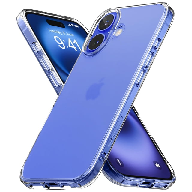 Funda para teléfono Ringke Fusion compatible con iPhone 16, transparente