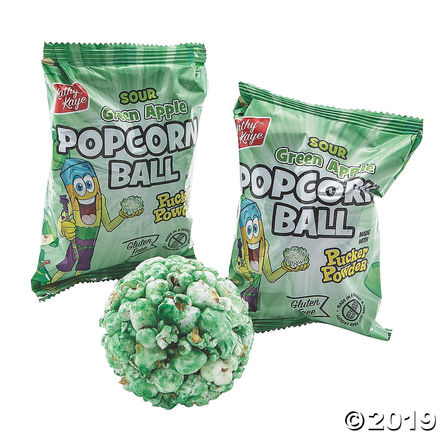 Kathy Kaye Sour Green Apple Popcorn Balls