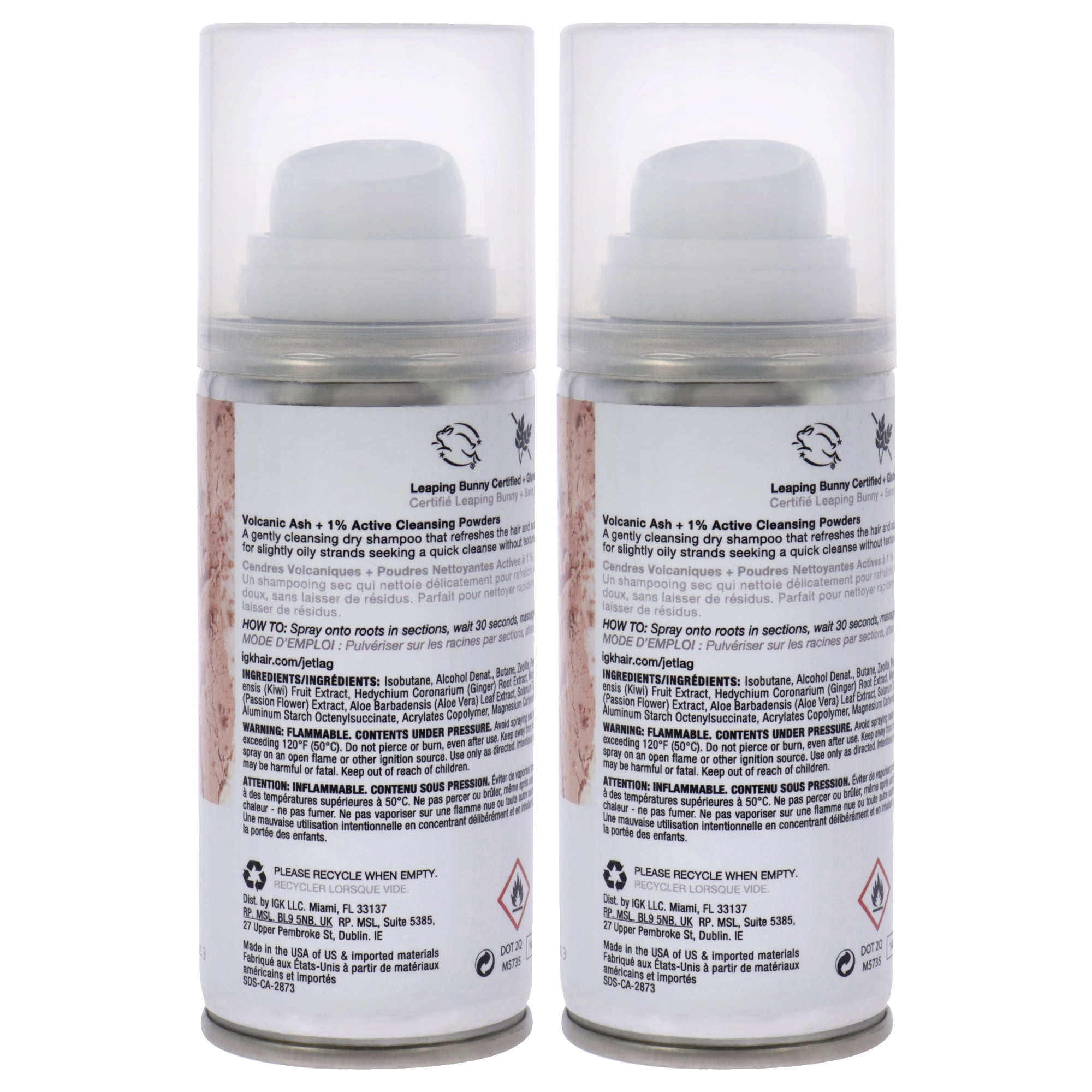 IGK Jet Lag Weightless Dry Shampoo - Pack of 2 , 2 oz Dry Shampoo
