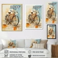 thumbnail image 4 of Designart "Expressive Journeys on a Bicycle II" Bicycle Floater Framed Wall Art Print, 4 of 7