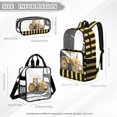 thumbnail image 4 of Kuiaobaty Truck Stripe Print Clear Backpack and Lunch Bag Set for Boys Lightweight Clear Bookbag with Pencil Case Sturdy Transparent Backpack Lunch Box for School Stadium, 4 of 5