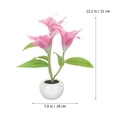 thumbnail image 2 of unbranded De Rosa Con Maceta De Flor Plástico Decorativa Para Uso En Hogar Y Oficina, 2 of 6