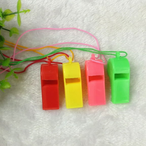 GOOHOCHY 10 Pcs Games Whistle Lanyard Whistle Toy Child Blue