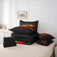 thumbnail image 5 of YST Kids Racing Car Comforter Set With Sheets For Boys Queen Neon Honeycomb Race Car Bedding Set Extreme Sports Games 7 Piece Bed In A Bag Geometric Beehive Sports Car Bed Set Gold Orange, 5 of 5