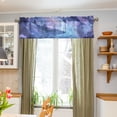 thumbnail image 4 of Trees Whales Curtain Valances Farmhouse Design Window Treatment Decor Blackout Rod Pocket for Windows Living Room Kitchen 54" x 18", 4 of 5