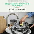 thumbnail image 4 of Dish Soap Dispenser for Kitchen, Soap Dispenser and Sponge Holder 2 in 1,Press The Soap Box Kitchen Automatic Dispenser Detergent and Liquid Box Sponge (Silver), 4 of 7