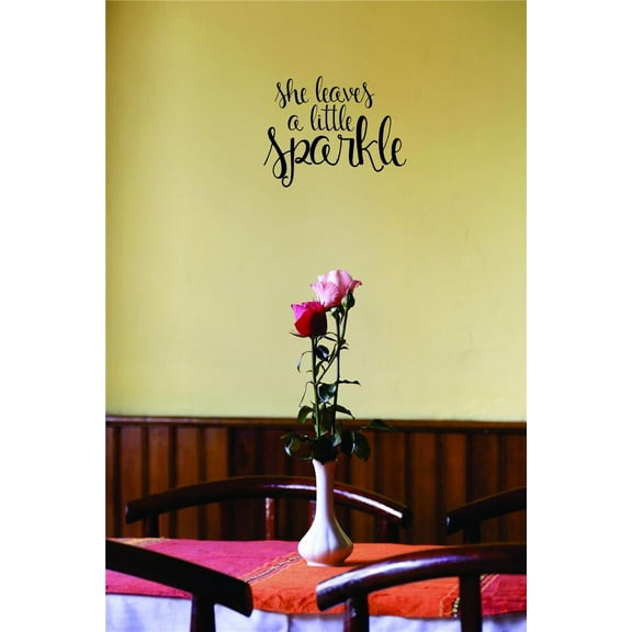 The Leaves A Little Sparkle Moon Stars Girls Love Beautiful Crown Prince Unicorns Royalty Sweet Dreams Decorating Holiday Gift Ideas Girl Boy Bedroom Wall Decal Sticker - Size: 18 Inch x 26 Inch