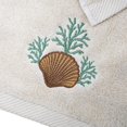 thumbnail image 4 of Serviette à Main Brodée Coquillage, 4 of 4