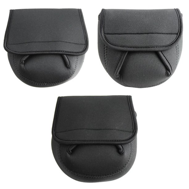 Estuche protector de carrete giratorio de bolsa de pesca de 3 piezas (M)