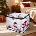 thumbnail image 5 of Christmas Storage Bin with Lid and Carrying Handle Christmas Foldable Storage Box Large Xmas Decorative Collapsible Container Basket for Organizing Closet Home Bedroom Gift, 5 of 6