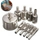 thumbnail image 1 of Juego de 10 brocas de diamante de 8-50 mm, herramienta para perforar agujeros, cuchillo para vidrio, mármol y granito, 1 of 5