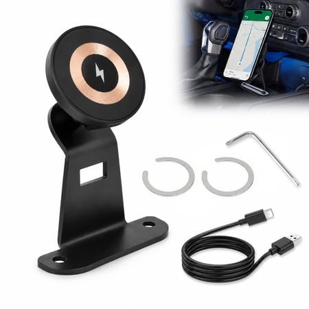CloudValley Ford Bronco Phone Mount 2021-2026 2/4 Door, Magnetic Phone Holder