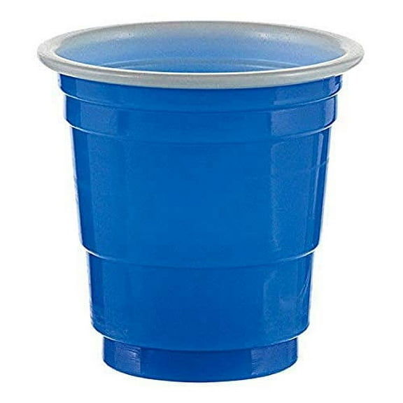 Amscan Shot Glasses, 2 oz, royal blue