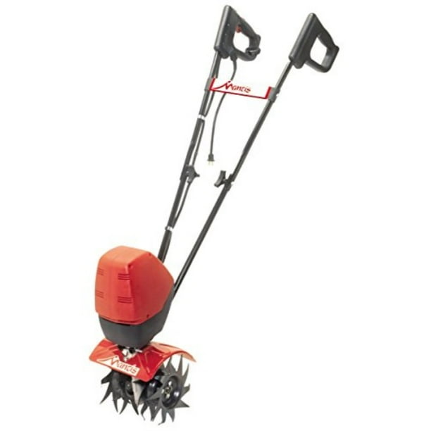 mantis corded electric tiller cultivator 7250 with touchstart push