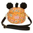 thumbnail image 3 of Loungefly Mickey Mouse Floral Pumpkin Head Glow Figural Crossbody Bag, 3 of 4