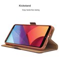 thumbnail image 4 of LG G6 Case, Mignova G6 Wallet Case Genuine Premium Leather Case (Magnetic Closure) (Card Holder) with Stand Flip for LG G6 2017 Release (Dark Brown), 4 of 6