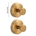thumbnail image 3 of Ganchos Sin Taladro Con Ventosa Luxe Hold 2024 Nuevo Acero Inoxidable Al (4 Piezas Oro), 3 of 9
