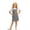 AB65 Black, variant on Bainana Kids Girls Sleeveless Striped Printed Overalls Dress With Pocket Casual Breathable Child Suspender Dress For Beach Vacation Size 4-5 Years Black