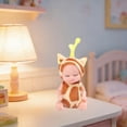 thumbnail image 6 of Mini Sleeping Baby Doll Toys, Soft Vinyl Doll Toys, Soothing Emotional Comfort Toys, Cute Cartoon Design Toys, Portable Desktop Decor Toys, Kids Pretend Play Small Gift Toys, 6 of 6