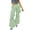 2-Light Green, variant on Womens Ruffle Chiffon Pants Elastic Waist Wide Leg Flare Mesh Sheer Layered Palazzo Cowgirl Trousers 2026 Summer Pure Color Stylish Flowy Beach Travel Pants 2-Light Blue XS