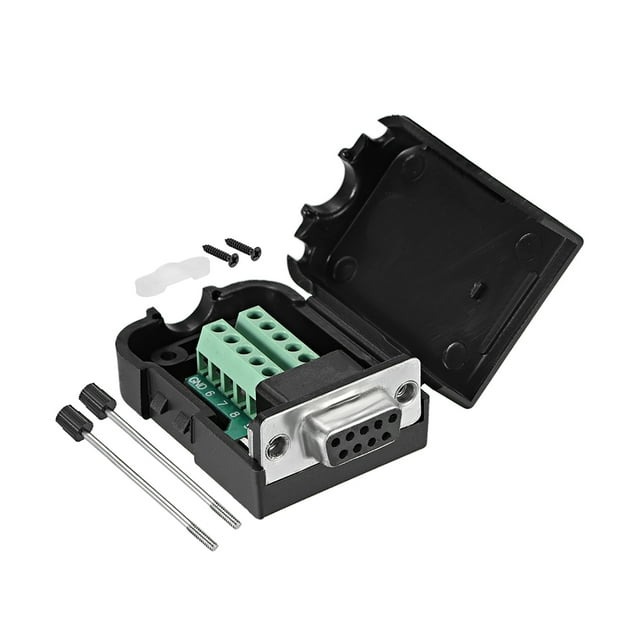 Conector de placa de ruptura D-sub DB9 con caja hembra puerto serie RS232
