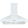 thumbnail image 2 of Ancona 30” Convertible Wall Mount Pyramid Range Hood in White, 2 of 7