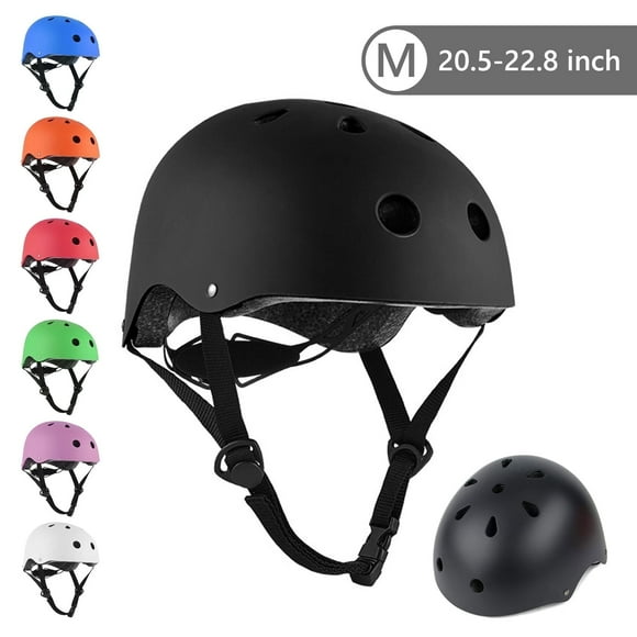 Tripumer Youth Bike Helmet Boys Girls Scooter Helmet for 9 -15 Years Skateboard Helmet Bicycle Cycling Adjustable Helmet Black