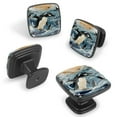 thumbnail image 2 of 4 Pcs Cabinet Handle Drawer Pulls Penguin Knobs with Screws Square Furniture Office Cabinet Knob Decoration, 2 of 7