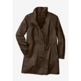 thumbnail image 2 of Woman Within Plus Size Leather Swing Coat, 2 of 3