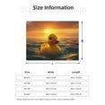 thumbnail image 5 of Fuzoiu Cartoon Swimming Yellow Duck Print Flannel Blanket,Throw Blanket,Flannel Home Decor,Fleece Bed Blankets,Cozy Soft Blanket for Bed, Sofa, Camping, and Travel-50"x40", 5 of 6