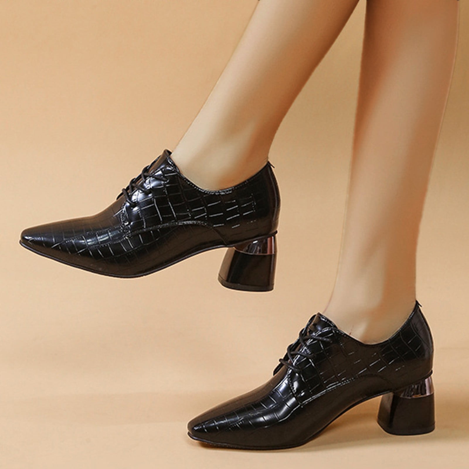 Womens Wingtip Heels