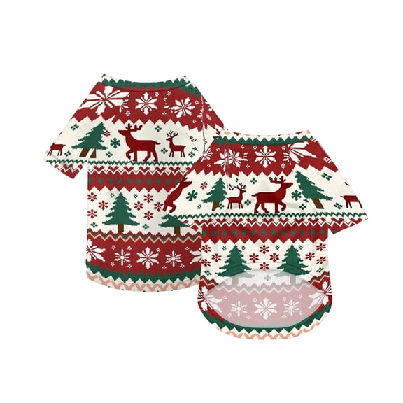 Christmas Dog Pajamas Xmas Pet Pjs with Snowman Elk Patterns Christmas Dog Onesie Jumpsuits Jammies Clothes Stretchy Shirts Comfy Outfit Costume Apparel for Small Medium Large Dogs