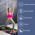 thumbnail image 2 of American Flag Hot Yoga Towel with Storage Bag, 72.8"x26.8", Suitable for Yoga, Pilates, Fitness, etc. - Yoga Blankets, Yoga Mat Towel, 2 of 6