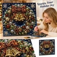 thumbnail image 2 of DIY Christmas Diamond Painting Kit For Adults With Hanging Ornament And Craft Tools Creative Holiday Activity For Beautiful Home Display And Wall Decor Gift Set With Complete Supplies, 2 of 4