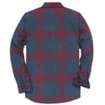 thumbnail image 3 of Dubinik® Flannel Shirt for Men Long Sleeve Men's Casual Button-Down Shirt 100% Cotton Soft Plaid Regular Fit with Pockets, 3 of 7