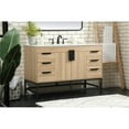 thumbnail image 2 of Elegant Decor Eugene 48" Aluminum Iron MDF Single Bathroom Vanity in Mango Wood, 2 of 8